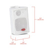 Boss Audio MR4.3W 200-Watt 3 Way Marine 4-Inch Enclosed System Speaker, White