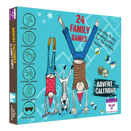 NEW 2023 Advent/Countdown Calendar FAMILY GAMES. 24 OF THE BEST EVER FAMILY GAMES IN ONE BOX - put the screen aside and enjoy hours of FUN. Comes with a step-by-step picture guide. For kids aged 6+. The perfect family bonding experience.