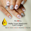 Bliss Kiss | Fragrance Free | Nail Oil Cuticle Dropper w/Vitamin E & Jojoba?Nail Strengthener Nail Growth Treatment for Brittle Peeling Breaking Thin Nails | 0.5oz |