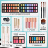 Color Nymph All in one Makeup Kit For Girls Teens, Makeup Set 4 Trays Spacious Space Train Case for Beginner Included Eyeshadow Highlighter Lipgloss Blush Concealer Brush Eyeliner Lipbalm