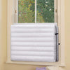 FORSPARK Indoor Air Conditioner Cover, AC Covers for Inside with Free Drawstring, 28 x 20 x 3.5 inches (L x H x D) - White