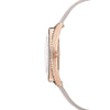 SWAROVSKI Crystalline Aura Watch, Leather strap, Gray, Rose-Gold tone