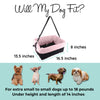 Dog Car Seat for Small Dogs - Pink Dog Booster Seat- Washable, Adjustable, and Collapsible Pet Travel Carrier Bed- Includes Safety Seat Belt Tether for Small Dogs, Puppies, and Pets up to 18 lbs
