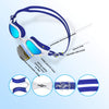 PHELRENA Swim Goggles, Anti Fog,No Leaking,UV Protection,Shatter-Proof, Clear Wide Vision Triathlon Swim Goggles