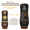 2 Pack Dark Tanning Accelerator Lotion with Bronzer
