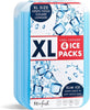 Cool Coolers by Fit & Fresh 4 Pack XL Slim Ice Packs, Quick Freeze Space Saving Reusable Ice Packs for Lunch Boxes or Coolers, Blue