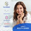 Visismile Mouth Guard for Clenching Teeth at Night, Dental Night Guards for Teeth Grinding, Professional Mouth Guard for Grinding Teeth, Stops Bruxism, 2 Sizes Pack of 4 with Hygiene Case