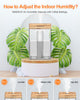 INSENVO Humidifier 7.5L for Bedroom, Anti-leak Design&Top Fill, Ultrasonic Cool Mist Air Humidifers Indoor for Baby&Plants, Disassemble&Clean Easily, Visualized Outlook, Auto Shut-off, Wood Pattern