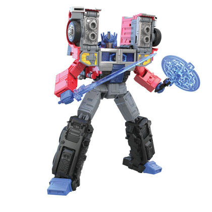 Transformers Toys Generations Legacy Series Leader G2 Universe Laser Optimus Prime Action Figure - Kids Ages 8 and Up, 7-inch