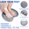 Shower Foot Scrubber Mat Back Washer Exfoliating Bath Wash Pad Wall Mounted Slip Suction Cups for Use in Cleaner Men and Women