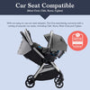 Colugo The One Stroller - Lightweight Easy Fold Compact Toddler Stroller and Baby Stroller for Travel, Large Storage Basket, One Hand Fold, Includes Raincover, Bumper Bar, Cupholder (Cool Grey)