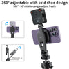 VRIG MG-03 Magnetic Phone Tripod Mount,Tripod Mount for Magsafe w Cold Shoe for iPhone 14.13.12 Series,Magnetic Ring Compatible with All Phones & All Cases,360° Rotation,for Tripods,Cameras