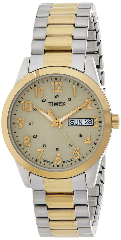 Timex Men's T2M935 South Street Sport Two-Tone Stainless Steel Expansion Band Watch