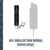 SABRE Mighty Discreet Pepper Spray, 16 Bursts, 12-Foot (4-Meter) Range, Ultra-Compact Design Is Easiest To Carry, 40 Percent Smaller Than Other Pepper Sprays, UV Marking Dye, Snap Clip Key Chain