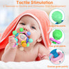 Baby Sensory Teething Teether Toys: Toys for Babies 0-6 Months | 6 to 12 Ball Toy 0-3 Month Rattle Infant 0-3-6-12 (Pink)