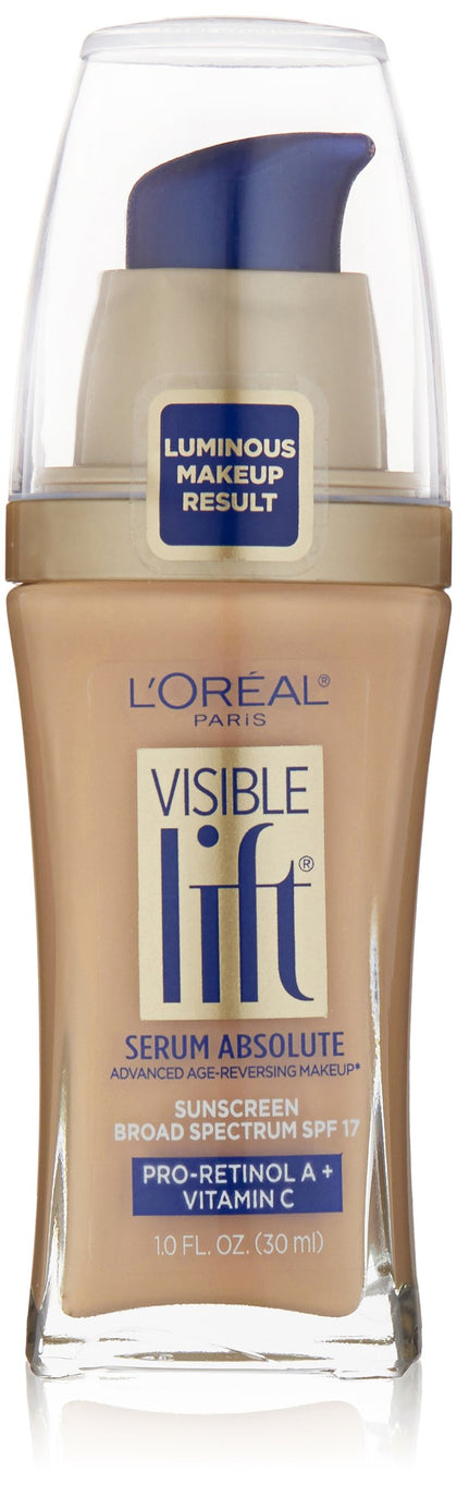 L'Oreal Paris Visible Lift Serum Absolute Foundation, Sand Beige, 1 Ounce