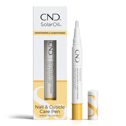 CND SolarOil Essential Care Pen, Moisturizes and Conditions Nails, Natural Blend Of Jojoba, Vitamin E, Rice Bran and Sweet Almond Oils, Pack Of 1, 0.08 oz.