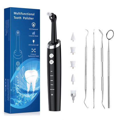 Heartyfly Dental Tools, Electric Tooth Polisher & Manual Teeth Cleaning Kit for Cleaning and Polishing of Tooth, 2 in 1 Dental Tools Kit for Complete Dental Care