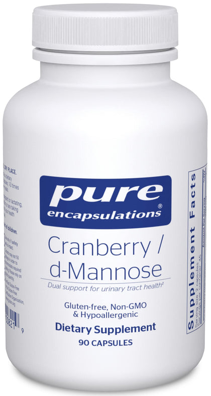 Pure Encapsulations Cranberry/D-Mannose | Supplement Made from 100% Cranberry Fruit Solids to Support Urinary Tract Health* | 90 Capsules