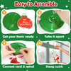 ZMLM Christmas Hanging Swirl Decorations: 51 Pcs Xmas Holiday Party Decor Set Spiral Foil Ceiling Streamers Bulk for Indoor Classroom Office Snowman Santa Reindeer Garland Ornaments Party Supplies