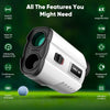 Golf Rangefinder 700Yards Laser Range Finder with Slope, USB Rechargeable Golf Laser Rangefinder with Flag Acquisition, External Slope Switch for Golf Tournament Legal, 6X Magnification