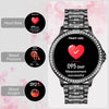 Smart Watches for Women (Answer/Make Call) with Diamonds, 1.32 HD Display Bluetooth Smartwatch for for iOS Android, IP68 Fitness Activity Trackers with Heart Rate/SpO2/Sleep Monitor/Menstrual Cycle