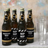 Happy Retirement - Retirement Party Decorations for Women and Men - 6 Beer Bottle Label Stickers and 1 Carrier