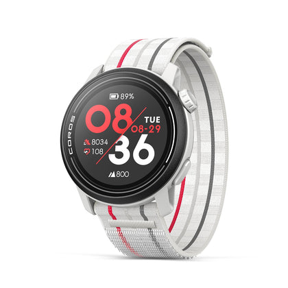 COROS PACE 3 Sport Watch GPS, Lightweight and Comfort, 24 Days Battery Life, Dual-Frequency GPS, Heart Rate and SpO2, Navigation, Sleep Track, Training Plan, Run, Bike, and Ski (White Nylon)