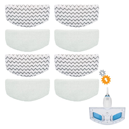 BonusLife Steam Mop Pads for Bissell PowerFresh 1940 1806 Replacement Parts, 8 Pack