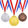 Caydo 3 Pieces Gold Silver Bronze Award Medals-1st 2nd 3rd Place Medals for Competitions, Party, 2.55 Inches