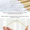 500PCS Precision Gun Cleaning Swabs, 6 Inch Pointed Cotton Swabs with Storage Case - Lint Free Sturdy Cotton Swabs with Bamboo Handle - Long Cotton Swab for Gun Cleaning, Makeup, Electronic