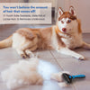 Freshly Bailey Dog and Cat Dematting Deshedding Brush Tool - Double Sided Undercoat Rake Shedding Comb Mat Remover Deshedder Safe Detangler for Matted Hair/Fur