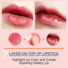 Yrarbil Hydrating Lip Glow Oil, Lip Plumper Gloss, Moisturizing Lip Oil, No-Sticky Transparent Plumping Lip Gloss Tinted Lip Balm for Lip Care and Dry Lips (Raspberry)