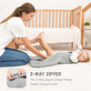 Yoofoss Baby Sleep Sack 6-12 Month TOG 2.5 Winter Baby Wearable Blanket,100% Cotton Infant Toddler Sleeping Sack with 2-Way Zipper Warm Quilted Sleepsack Grey