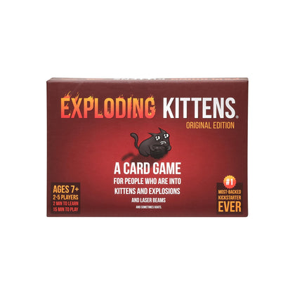 Exploding Kittens Original Edition - Hilarious Games for Family Game Night - Funny Card Games for Ages 7 and Up - 56 Cards