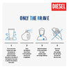 Diesel ONLY THE BRAVE Men's Set, 4.2 oz Eau de Toilette, 1.1 oz Eau de Toilette
