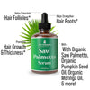 Saw Palmetto Oil For Hair Growth with Rosemary Oil, Peppermint Oil, Pumpkin Seed Oil. Vegan Thickening, Moisturizing, Strengthening Serum For Women, Men. Scalp Treatment For Weak, Dry, Frizzy Hair 2oz