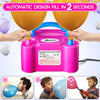 ZEUSRAY Portable Electric Balloon Pump - 110V 600W Dual Nozzle Balloon Inflator Pump with 113 Accessories?Including Balloon, Balloon Arch Kit, Balloon Blower Air Pump Machine Decorations for Party