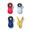 OXO Good Grips Collection Bag Clip, 4 Piece All-Purpose Set, Red/Orange/Green/Blue