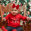 YanJie Christmas Baby Girl Bows Elastic Headband Newborn Hairbands Bows Handmade Hair Bows Nylon Hair Accessories for Infant Toddlers Kids