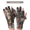 EAmber Camouflage Hunting Gloves Full Finger/Fingerless Gloves Pro Anti-Slip Camo Glove Archery Accessories Hunting Outdoors