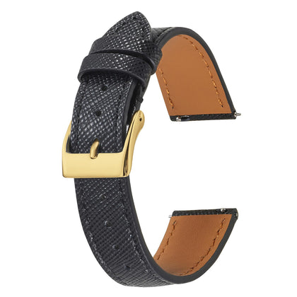 WOUKUP Quick Release Slim Watch Band Top Grain Leather Watch Strap Replacement Bracelet 18mm 20mm 22mm for Men and Women