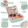 Queboom Travel Makeup Bag Cosmetic Bag Makeup Bag Toiletry bag for women and girls Gifts Christmas gift (Green)