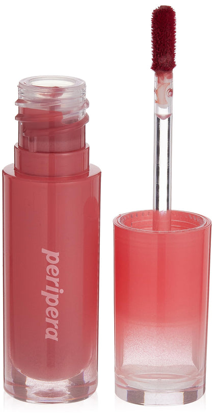 Peripera Ink Mood Glowy Tint, Lip-Plumping, Naturally Moisturizing, Lightweight, Glow-Boosting, Long-Lasting, Comfortable, Non-Sticky, Mask Friendly, No White Film (03 ROSE IN MIND)