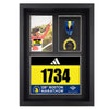 MedalAwardsRack 3 in 1 Shadow Box Display (Medal, Race Bibs, and Photo Display) - Marathon Medal Display, Marathon Medal Frame, Triathlon and Running Bib Holder.