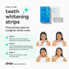 Zimba Teeth Whitening Strips for Teeth Sensitive, White Strips for Teeth Whitening, Teeth Whitener Stain Remover 28 White Strips Included Per Pack, 2 Pack (14 Day Treatment), Strawberry and Watermelon