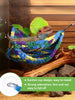 Reptile Hammock - Soft Double-Layered Bearded Dragon Hammock Swing Hanging Bed with Strong Suction Cups & Hooks, for Gecko Chameleon Small Reptiles, Triangular