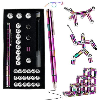 Fidget Pen Toys For Ages 8-13 - Magnetic Pen Magnets For Kids - Teen Girl Boy Gift Trendy Stuff - Gift For Teenage Boys Girls - Cool Things Toy For Boy Age 8-12 - Gift For 10 11 12 13 14 Year Old Girl