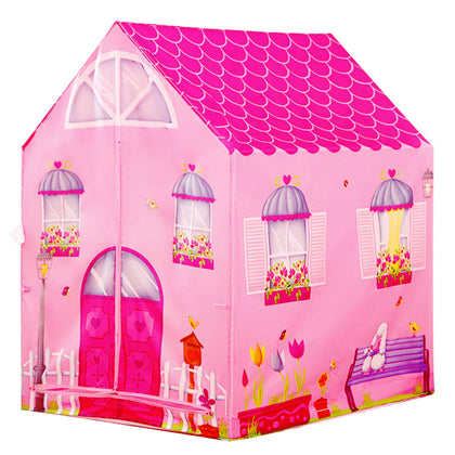 POCO DIVO Flower House Princess Castle Girls City Garden Pink Palace Play Tent Kids Playhouse