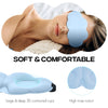 MadebyGNL Sleep Mask,Soft 3D Contoured Silky Blindfold Eye Mask for Sleeping and Side Sleepers,Eye Cover with Adjustable Strap Suitable Gift for Men Women Kids(Blue)